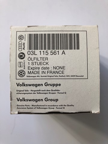 Маслофильтр 03L115561A VAG