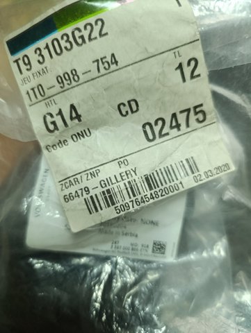 1T0998754 VAG Втулка трапеции стеклоочистителя купить в Ровно