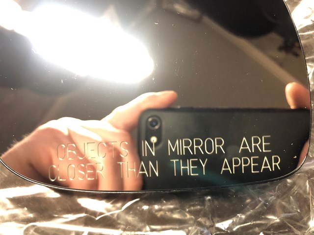 Нове скло дзеркала заднього виду з написом 1U1857522G