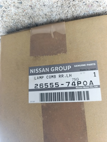2655574P0A NISSAN Фонарь задний левый купить в Кривой Рог
