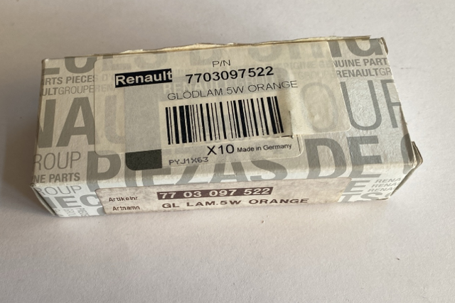 7703097522 RENAULT Лампочка переднего габарита купить в Ужгород