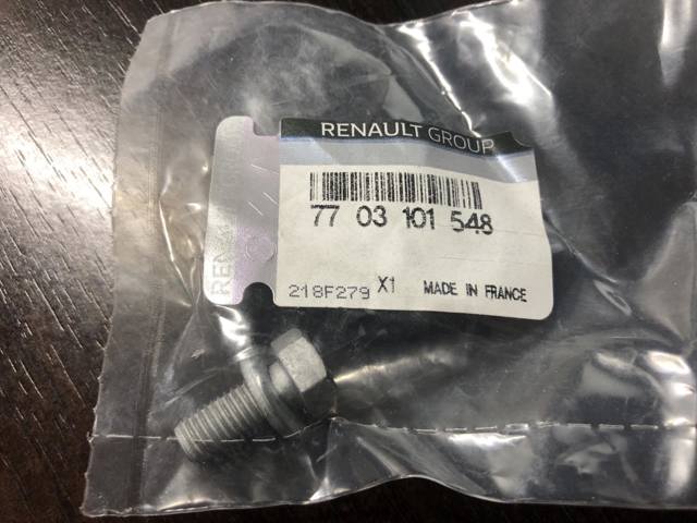 Болт крепления корзины сцепления 7703101548 RENAULT