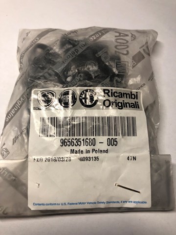 Заглушка системы охлаждения 9656351680 FIAT