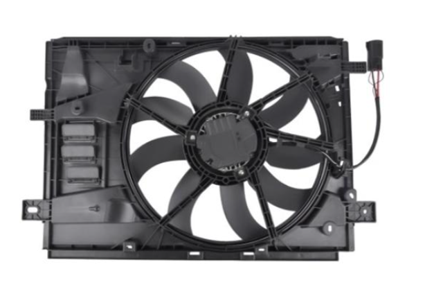 Диффузор радиатора охлаждения в сборе с мотором 9805897480 PEUGEOT