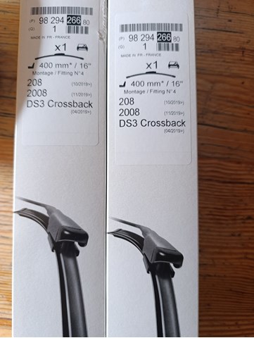 Щетка дворника левая 9829426680 PEUGEOT