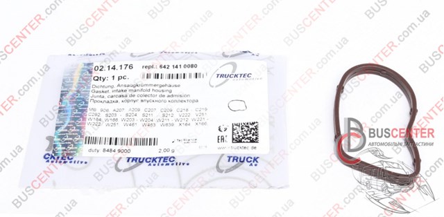  Прокладка впускного коллектора 0214176 TRUCKTEC