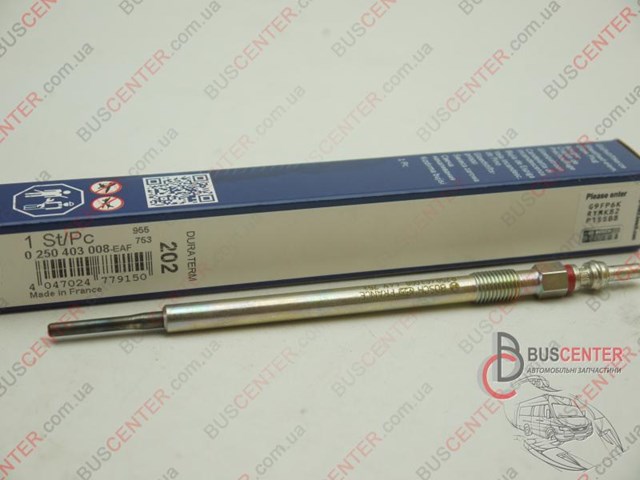 0250403008 BOSCH Свечи накала купить в Хмельницкий