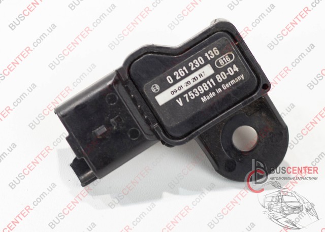 Датчик абсолютного давления в коллекторе 0261230136 BOSCH