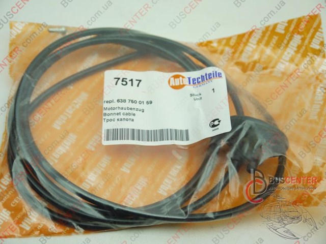 AUTOTECHTEILE 1007517 Трос капота в наличии Павлоград