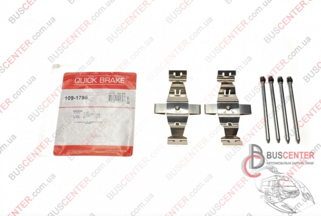 Комплект пружинок крепления дисковых колодок, передних 1091786 QUICK BRAKE