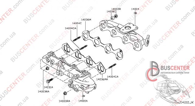 1400300Q1H NISSAN Впускной коллектор купить в Киев