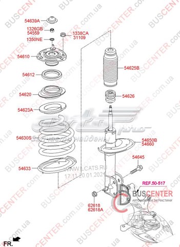 Пружина передней подвески 546304H100 HYUNDAI