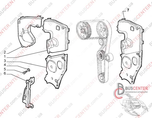 Крышка мотора передняя 55190687 FIAT