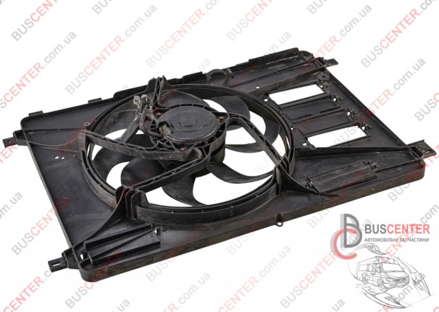 Диффузор радиатора охлаждения в сборе с мотором 6G918C607PC FORD