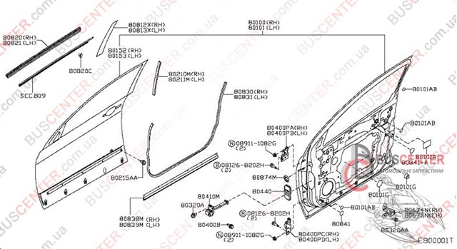 NISSAN 80675JD00B в наличии Харьков