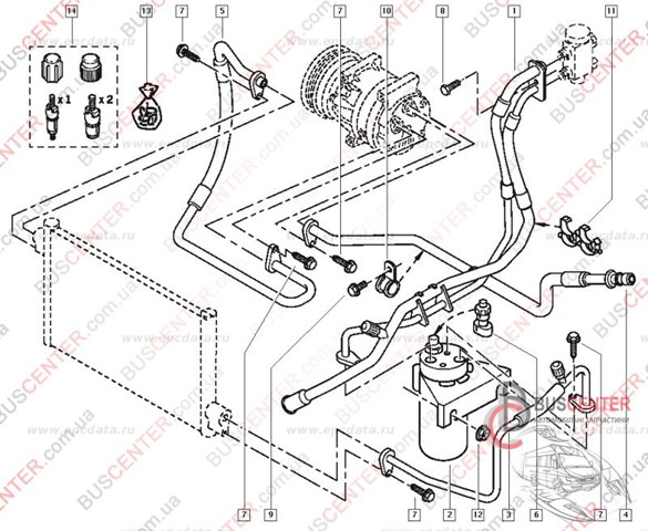 8200119657 RENAULT Осушитель кондиционера купить в Украина