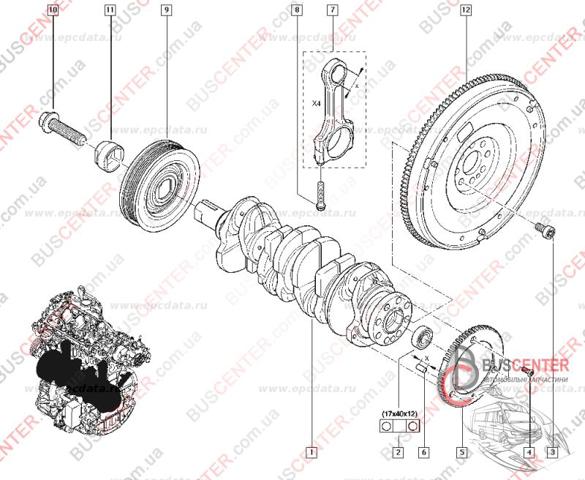 RENAULT 8200803408 Маховик двигателя в наличии Павлоград