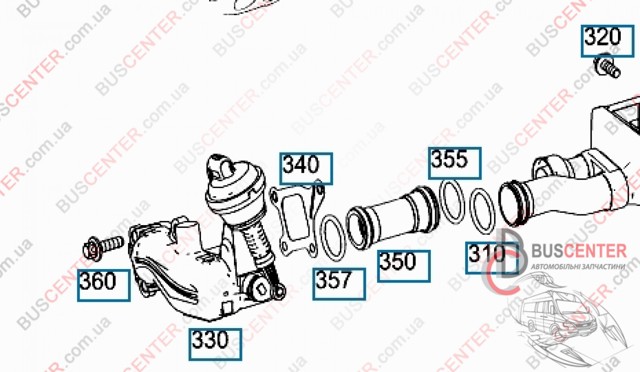 Прокладка EGR клапана рециркуляции A0189979045 MERCEDES