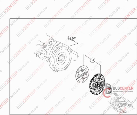 A4152500501 MERCEDES Сцепление купить в Полтава