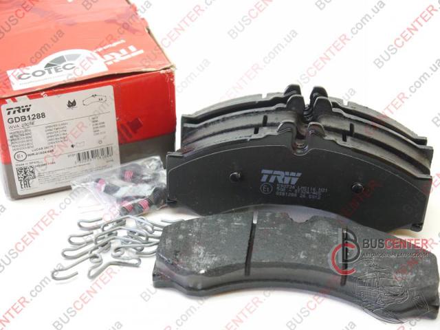 Колодки тормозные дисковые комплект GDB1288 TRW