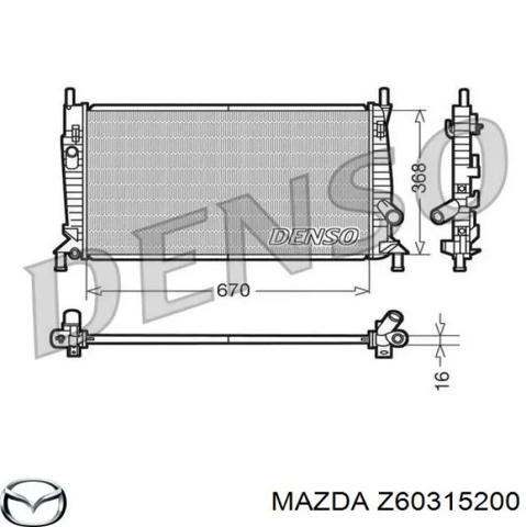 Радиатор основной Z60315200 MAZDA