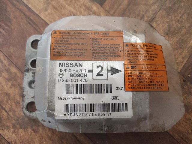 Модуль-процессор управления подушки безопасности 98820AV200 NISSAN