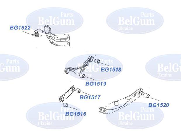 BG1519 BELGUM Сайлентблок заднего верхнего рычага купить в Ужгород