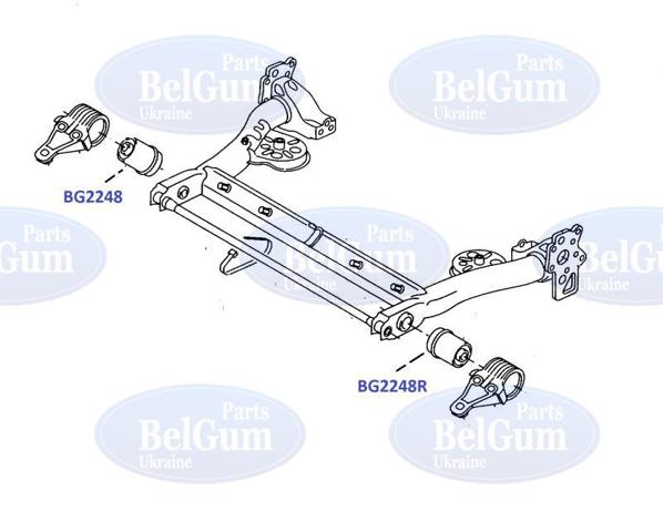 Сайлентблок заднего подрамника BG2248 BELGUM