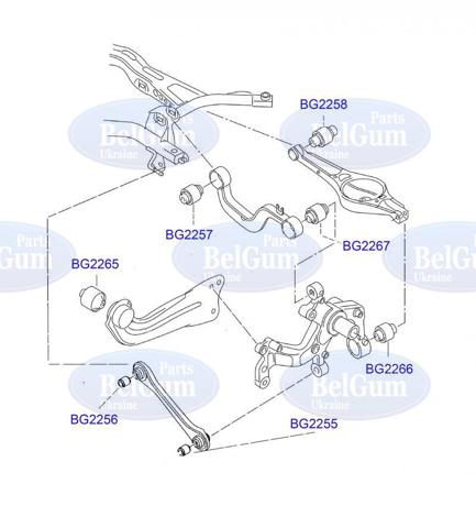 BELGUM BG2266 Сайлентблок цапфы задней в наличии Житомир