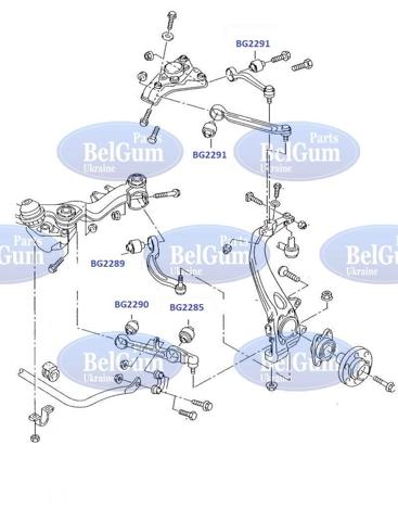BELGUM BG2290 Сайлентблок переднего нижнего рычага в наличии Одесса