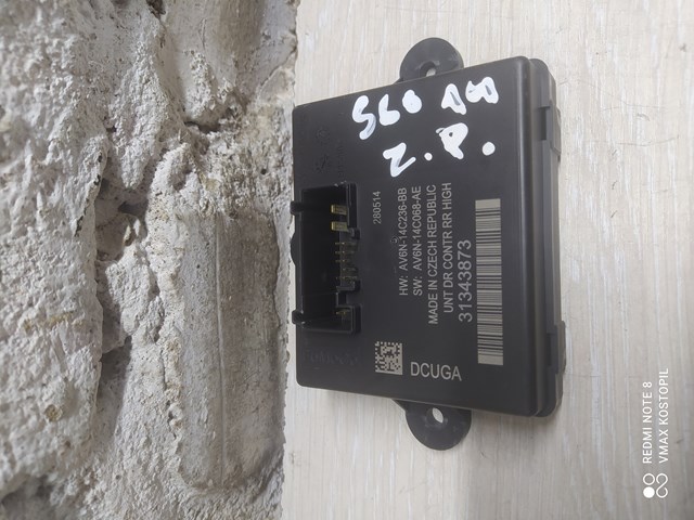 Блок комфорта задней двери 31343873 VOLVO