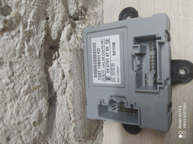 Блок комфорта передней двери 7G9T14B533KD VOLVO