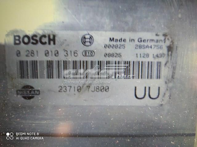 Модуль управления двигателем 237107J800 NISSAN