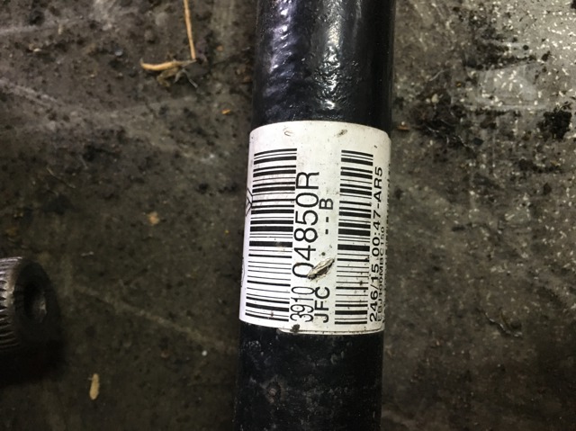 Полуось передняя, правая 391004850R RENAULT