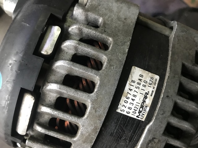 Генератор автомобильный 68348758AB CHRYSLER