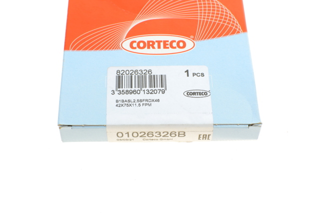 Сальник заднего хвостовика редуктора  01026326B CORTECO