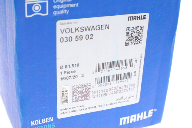 Поршня, 2-й ремонт 0305902 MAHLE