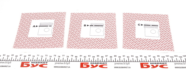 Комплект поршневых колец на 1 цилиндр, STD 03924N0 MAHLE
