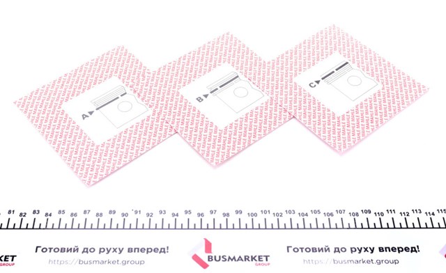 Комплект поршневых колец на 1 цилиндр, 2-й ремонт (+0,65) 04001N1 MAHLE