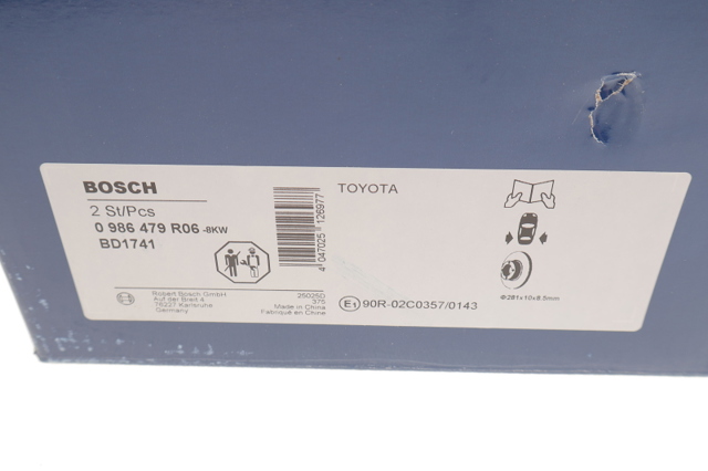 BOSCH 0986479R06 Тормозные диски в наличии Кривой Рог
