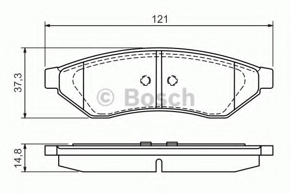 Колодки дисковые  0986494172 BOSCH