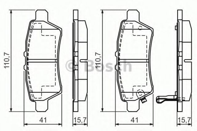Задние дисковые колодки Nissan Navara NP300 3