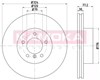 Диск тормозной передний 1031026 KAMOKA