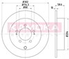 Дисковый тормоз 1031033 KAMOKA