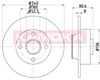 Тормозные диски 1031135 KAMOKA