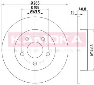 Гальмiвнi диски ford c-max 07-/focus ii 04- 1032452