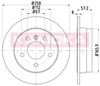 Диск тормозной задний 1032516 KAMOKA