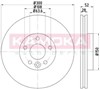 Тормоз дисковый передний 103292 KAMOKA