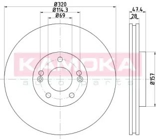 Ротор тормозной 103296 KAMOKA