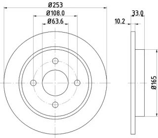 Гальмiвнi диски ford focus 98-04 103562